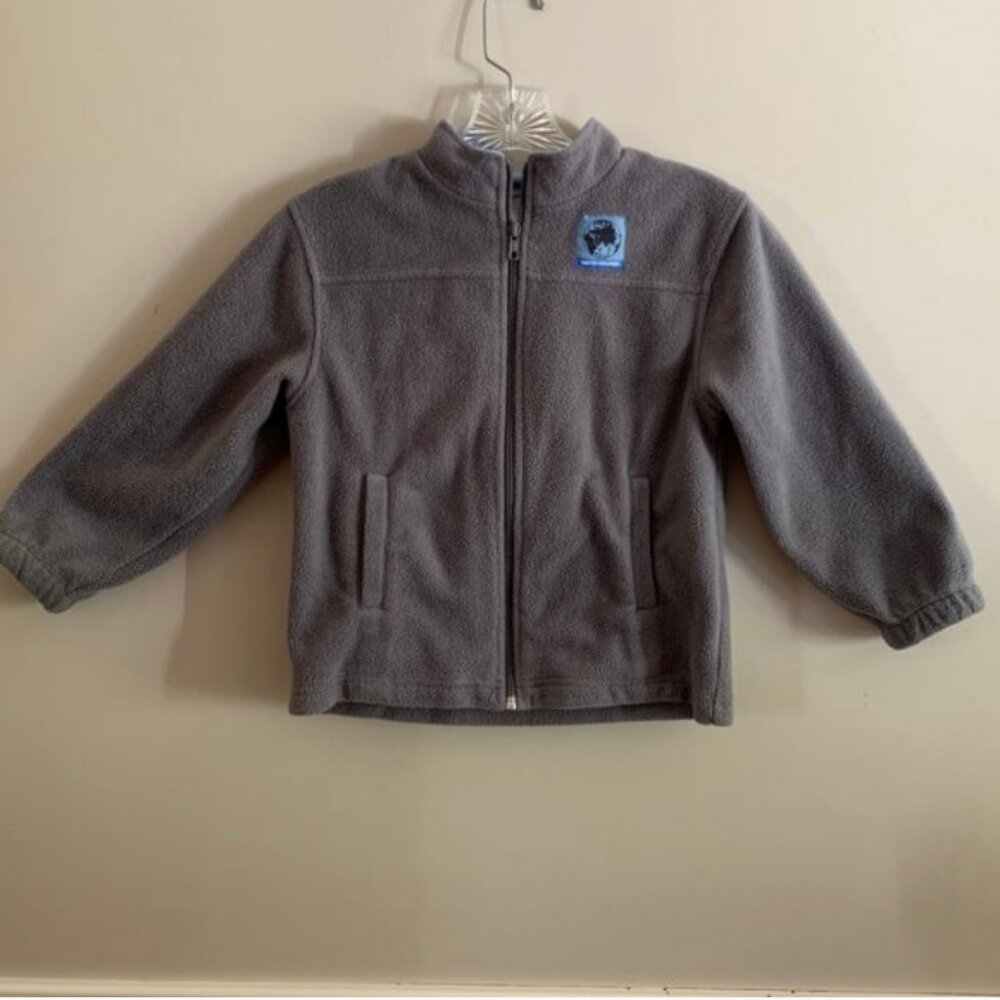 Gymboree Boys Arctic Explorer Zip Front Fleece Gray Jacket Size 6